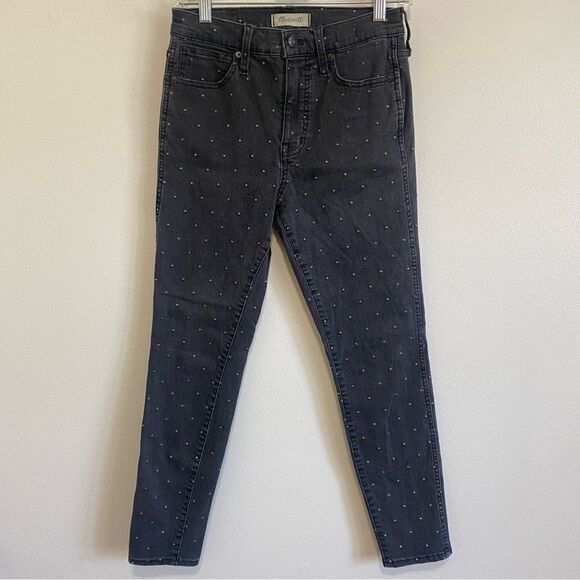 MADEWELL Metallic Dot Edition 10” High Rise Skinny Jeans - Picture 6 of 14
